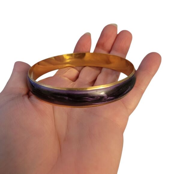 Avon Purple and Gold Bracelet - Picture 1 of 5